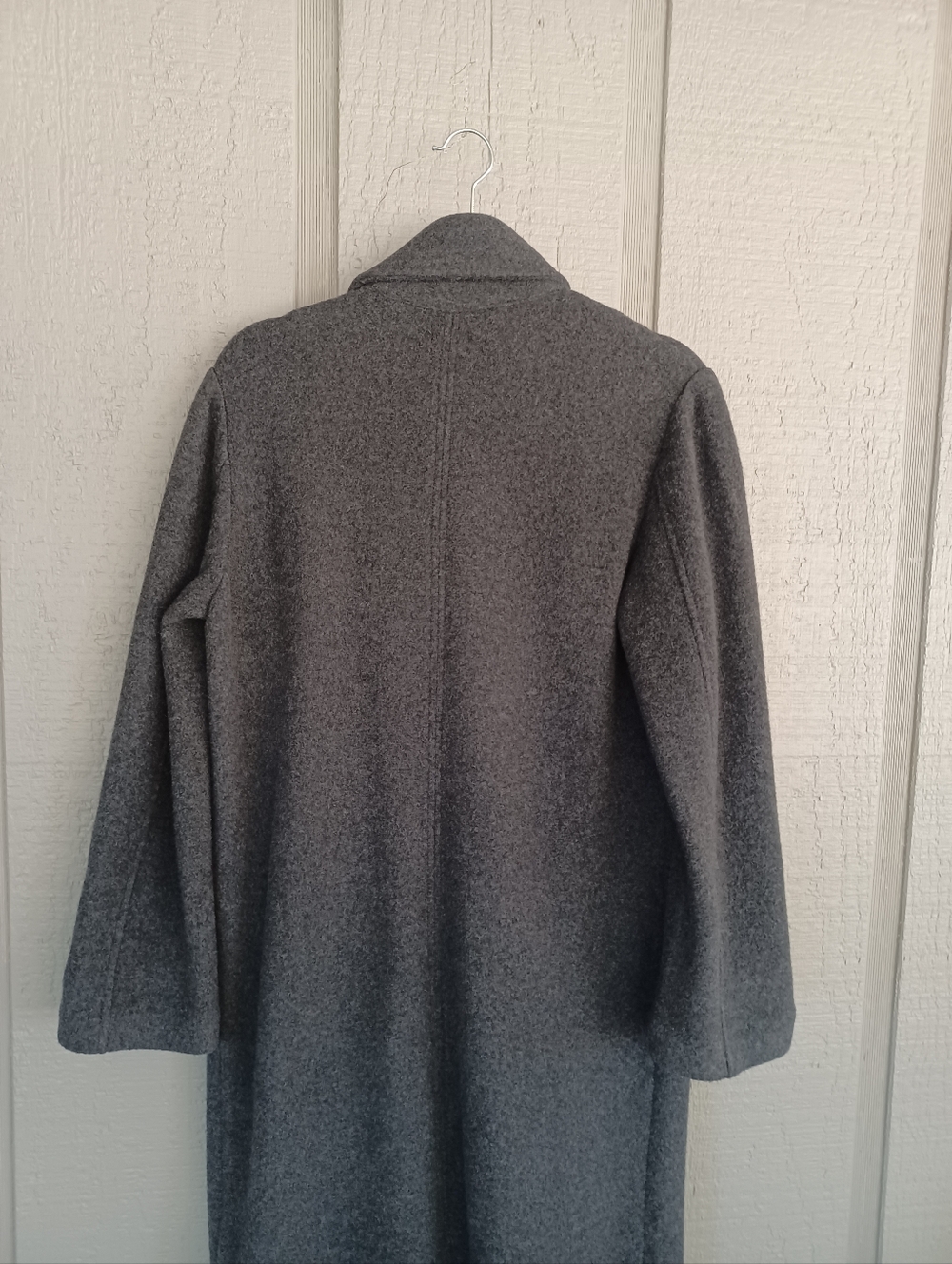Faherty Atlantic Knit Coat Size XS Womens Quiet Luxury Wool Blend In Charcoal - Picture 6 of 15